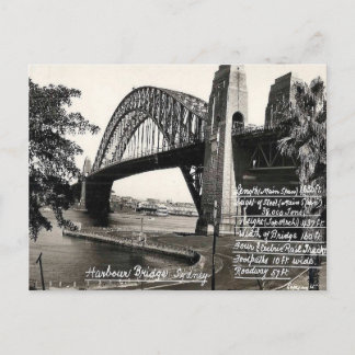 Old Postcard - Harbour Bridge, Sydney, NSW