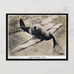 Old Postcard - Haweker "Hurricane" Fighter
