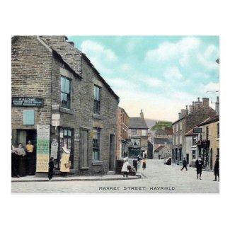 Old Postcard - Hayfield, Derbyshire