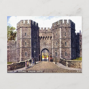 Old Postcard - Henry VIII Gateway, Windsor Castle