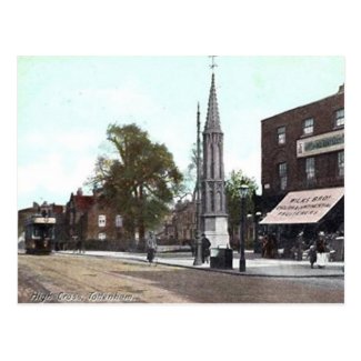 Old Postcard - High Cross, Tottenham, London