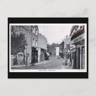 Old Postcard - High St, Carshalton, London.