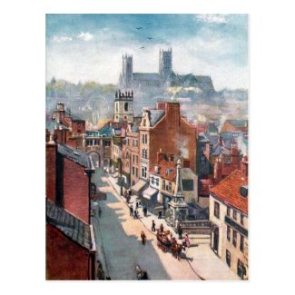 Old Postcard - High St, Lincoln