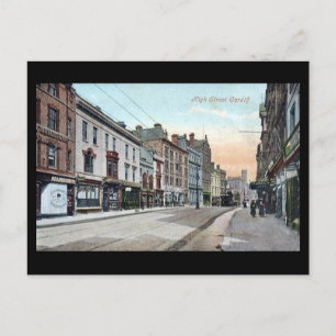 Old Postcard, High Street, Cardiff Postcard