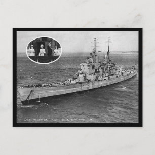 Old Postcard - HMS Vanguard