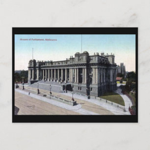 Old Postcard - Houses of Parliament, Melbourne