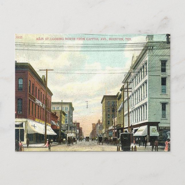 Old Postcard - Houston, Texas (Front)