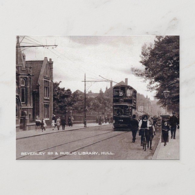 Old Postcard - Hull, Yorkshire (Front)