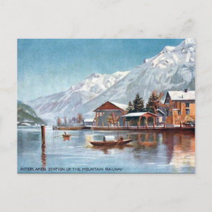 Old Postcard - Interlaken, Switzerland