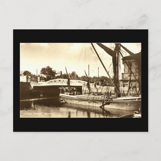 Old Postcard, Ipswich Postcard (Front)