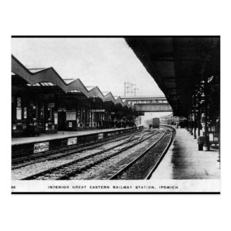 Old Postcard - Ipswich Railway Station