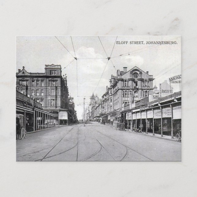 Old Postcard - Johannesburg, South Africa (Front)