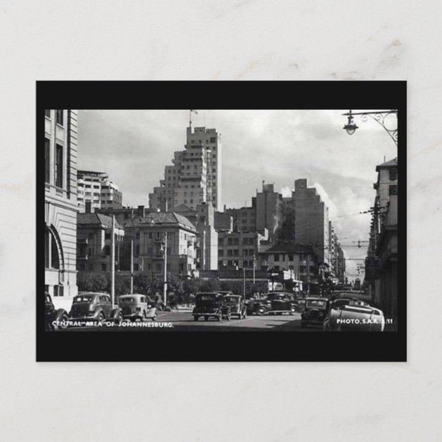 Old Postcard - Johannesburg, South Africa (Front)