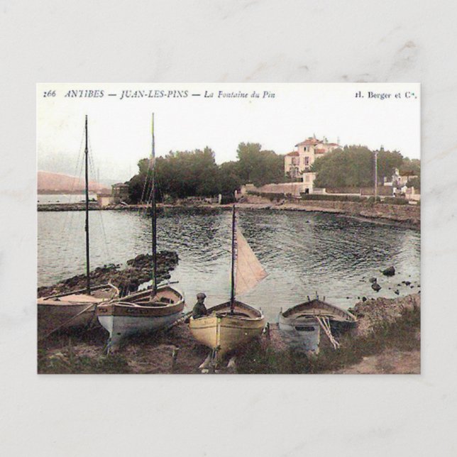 Old Postcard - Juan les Pins, Alpes Maritimes (Front)