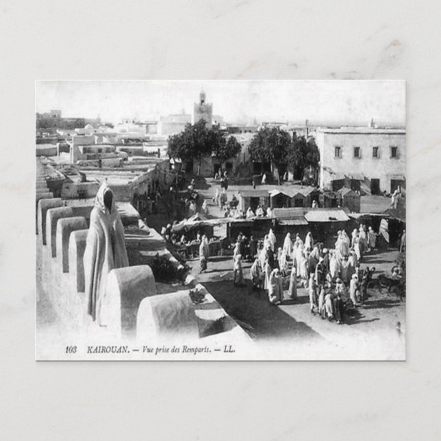 Old Postcard - Kairouan, Tunisia (Front)