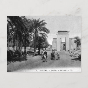 Old Postcard - Karnak, Egypt