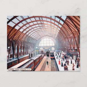 Old Postcard - King's Cross Station, London