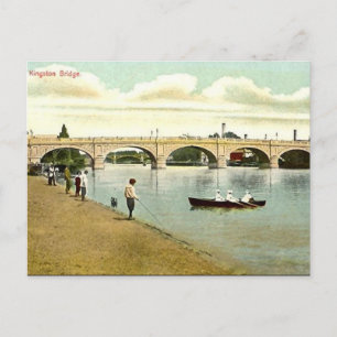 Old Postcard - Kingston Bridge, London