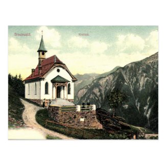 Old Postcard - Kirchlein, Braunwald, Switzerland