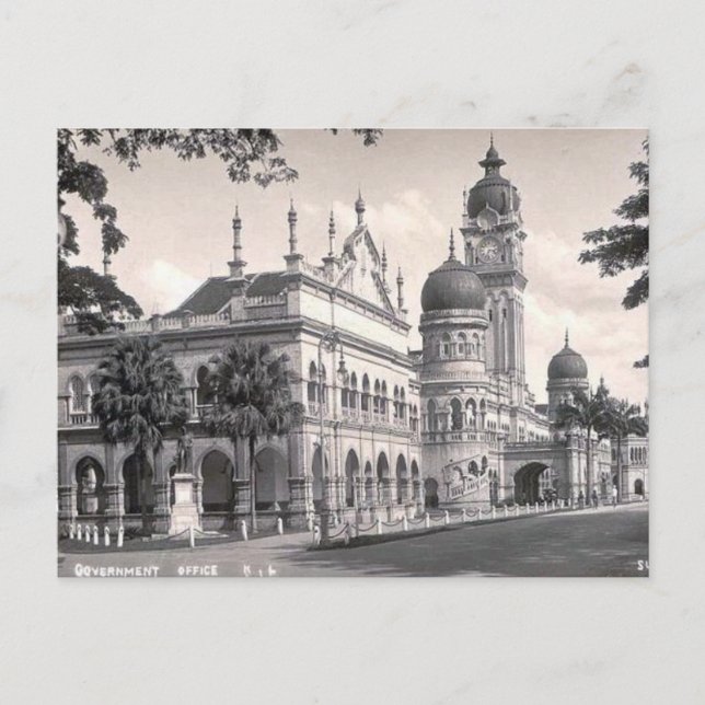 Old Postcard - Kuala Lumpur, Malaysia (Front)