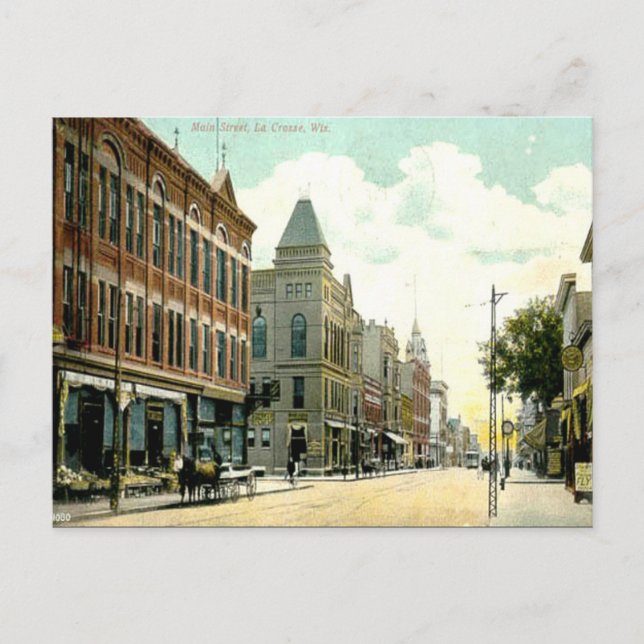 Old Postcard - La Crosse, Wisconsin, USA (Front)