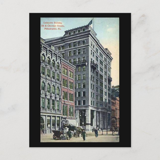 Old Postcard - Lafayette Building, Philadelphia PA (Front)