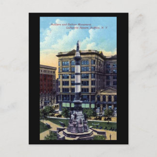 Old Postcard - Lafayette Square, Buffalo, NY