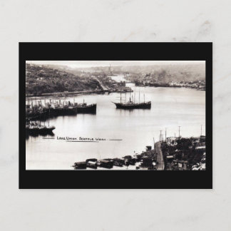 Old Postcard - Lake Union, Seattle WA