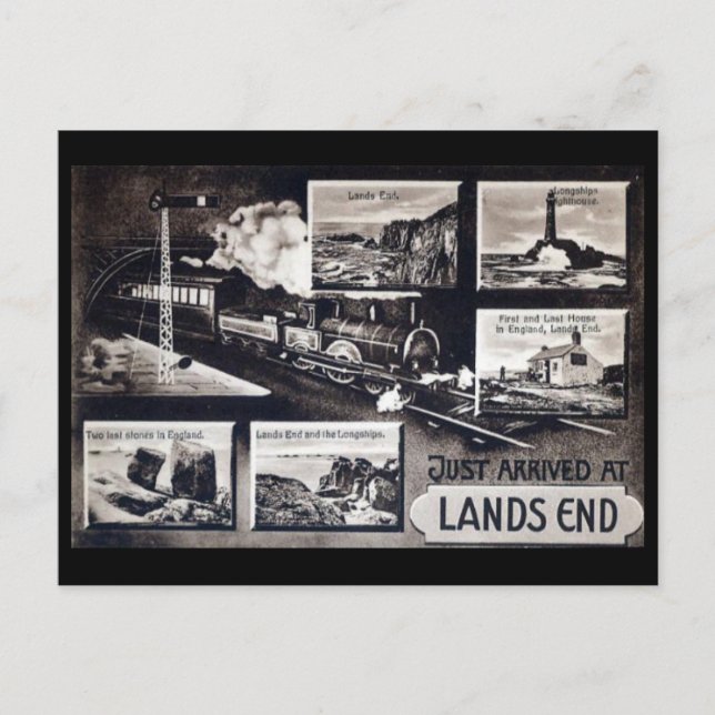 Old Postcard - Land's End, Cornwall (Front)