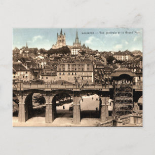 Old Postcard - Lausanne, Switzerland