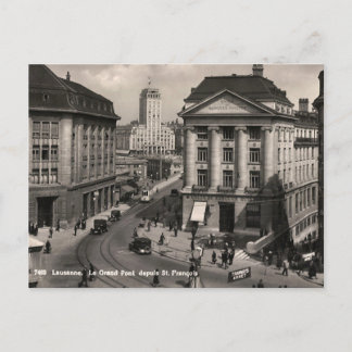 Old Postcard - Lausanne, Switzerland