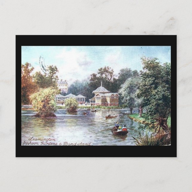 Old Postcard - Leamington Spa, Jephson Gardens (Front)