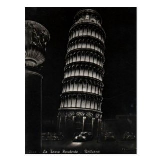 Old Postcard - Leaning Tower of Pisa