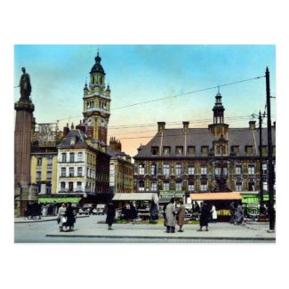 Old Postcard - Lille, France - La Bourse