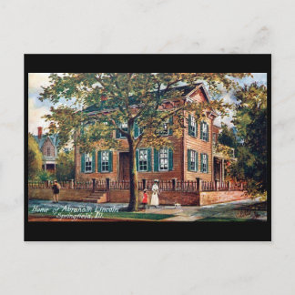 Old Postcard - Lincoln's House, Springfield, Ill