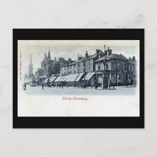 Old Postcard, London, Ealing Broadway Postcard