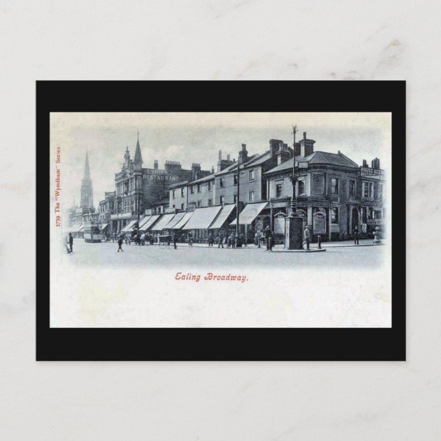 Old Postcard, London, Ealing Broadway Postcard (Front)
