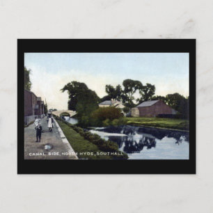 Old Postcard, London, Southall, Canal Postcard