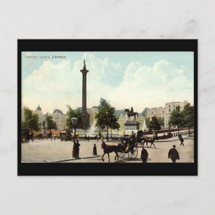 Old Postcard - London, Trafalgar Square