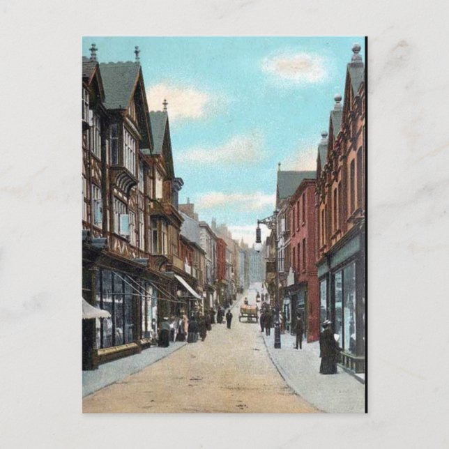 Old Postcard - Lower Hillgate, Stockport (Front)