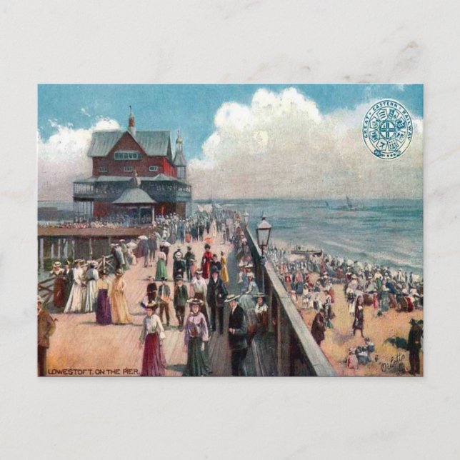 Old Postcard - Lowestoft, Suffolk. (Front)