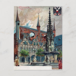 Old Postcard - Lübeck, Germany