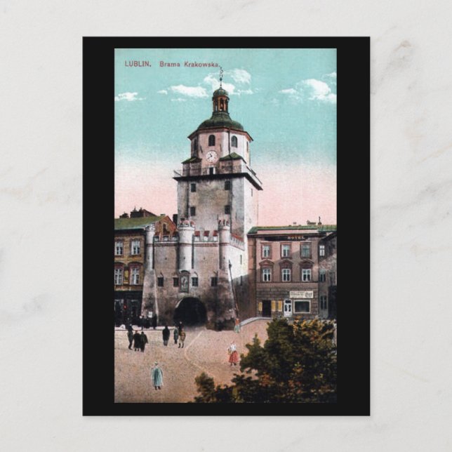 Old Postcard - Lublin, Poland (Front)