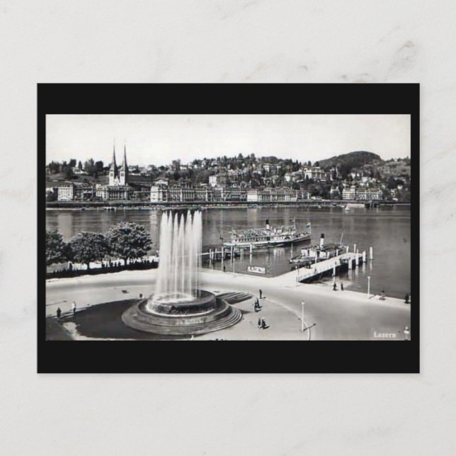 Old Postcard - Lucerne, Switzerland (Front)