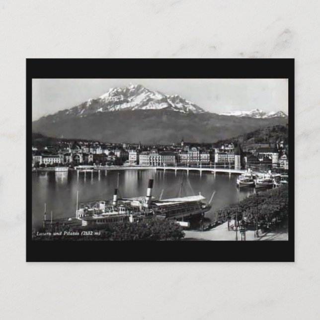 Old Postcard - Lucerne, Switzerland (Front)