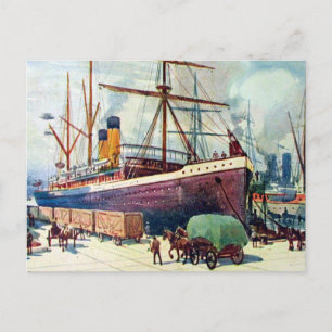 Old Postcard - Lyttelton, New Zealand