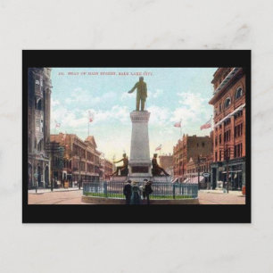 Old Postcard - Main St, Salt Lake City, Utah, USA