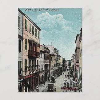 Old Postcard - Main Street North, Gibraltar