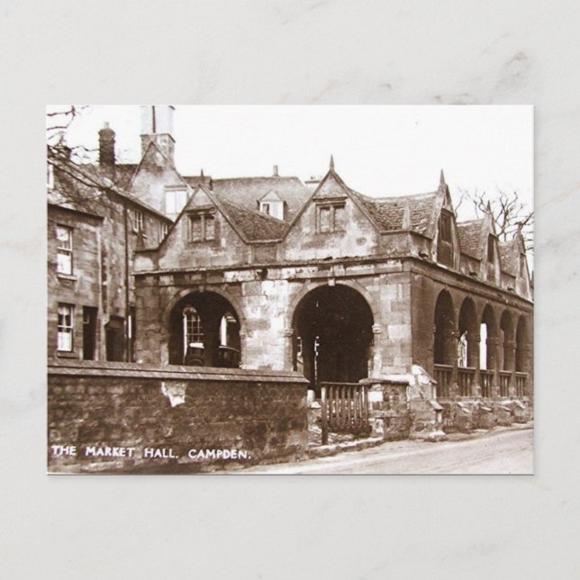 Old Postcard - Market Hall, Chipping Campden (Front)