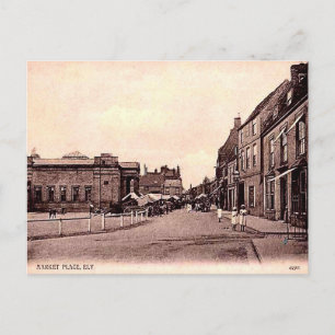 Old Postcard - Market Place, Ely